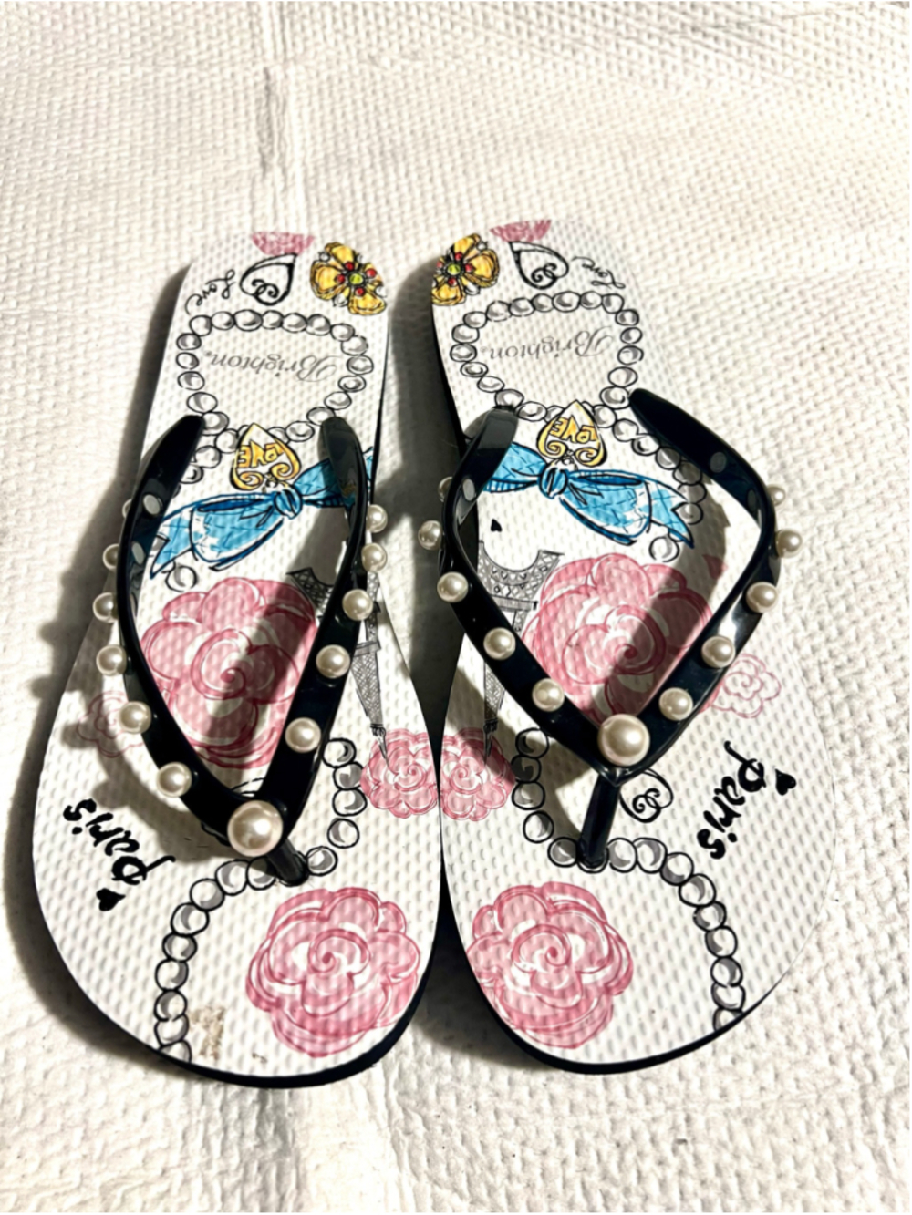 Brighton Jewels Flip Flops Women Size 9